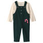 Baby Boy (6-18M) Carter''s(R) 2pc. Candy Cane Corduroy Overalls Set - image 1