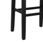 HH2 Home Fiddler Black Backless Bar Height Stool with Saddle Seat - image 10