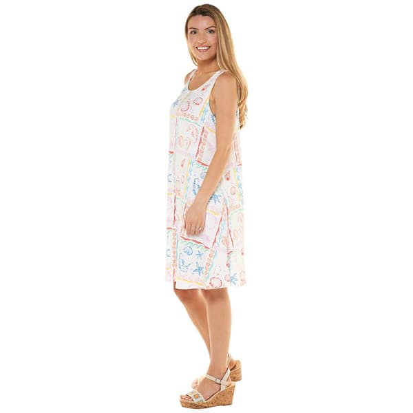 Womens Harlow & Rose Sleeveless Coastal Shift Dress