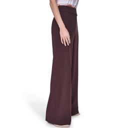 Womens Calvin Klein Mid Rise Side Button Wide Leg Dress Pants