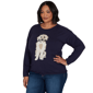 Plus Size Skye’s the Limit Urban Heirloom Dog Motif Sweater - image 3