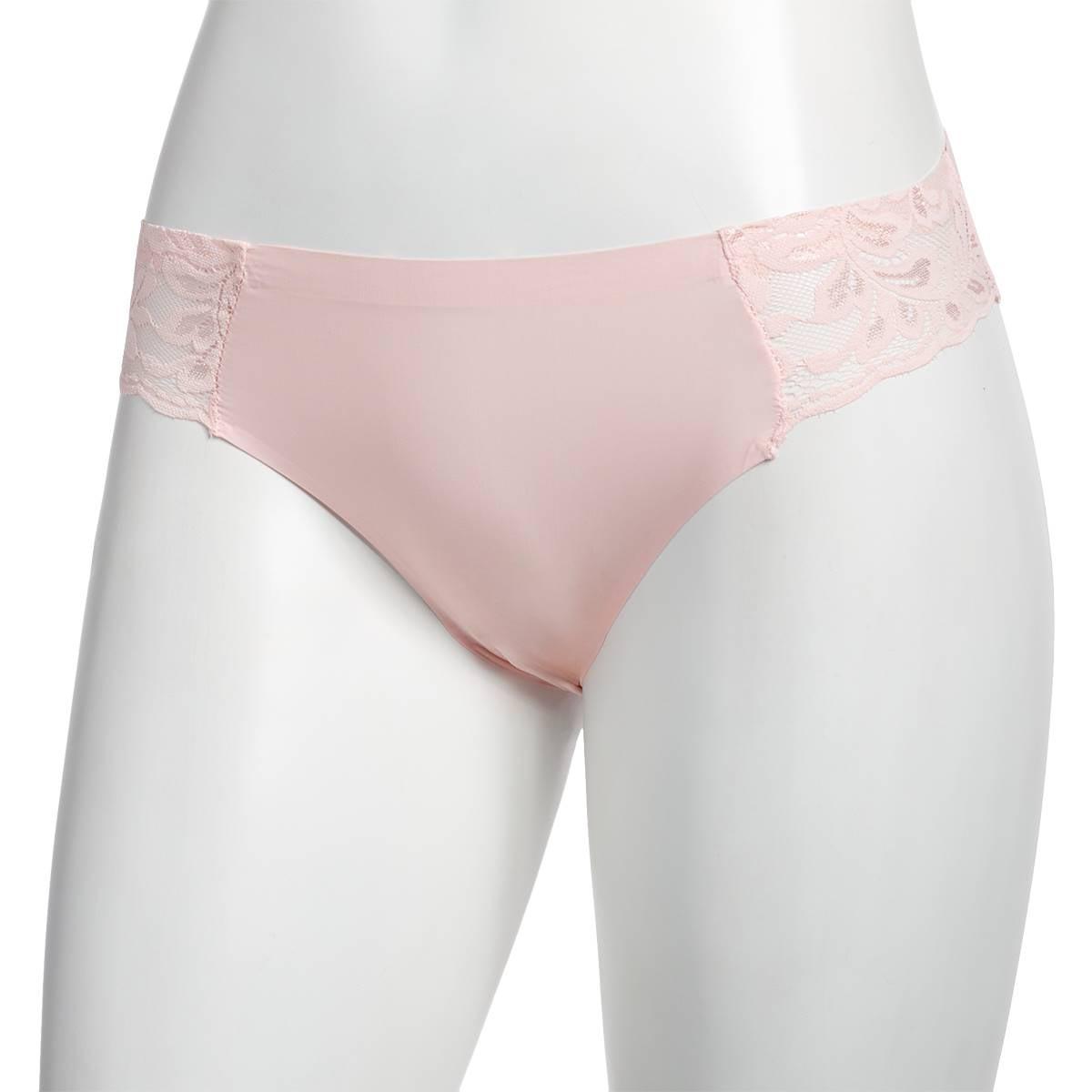 Womens Laura Ashley® Single Nylon Laser Bikini Panties...