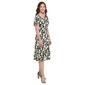Womens Luxology Short Sleeve Floral Challi A-Line Dress - image 4