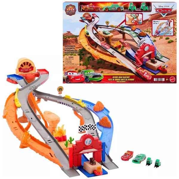 Mattel Disney Pixar Cars Race & Rescue Playset