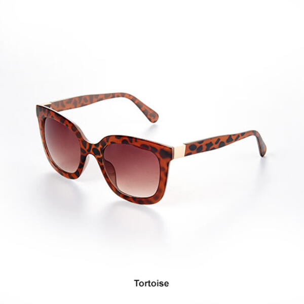 Womens Tropic-Cal Sun Purton Plastic Retro Sunglasses