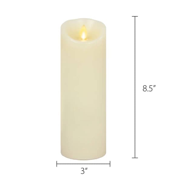 Luminara 3x8.5 LED Flameless Pillar Candle