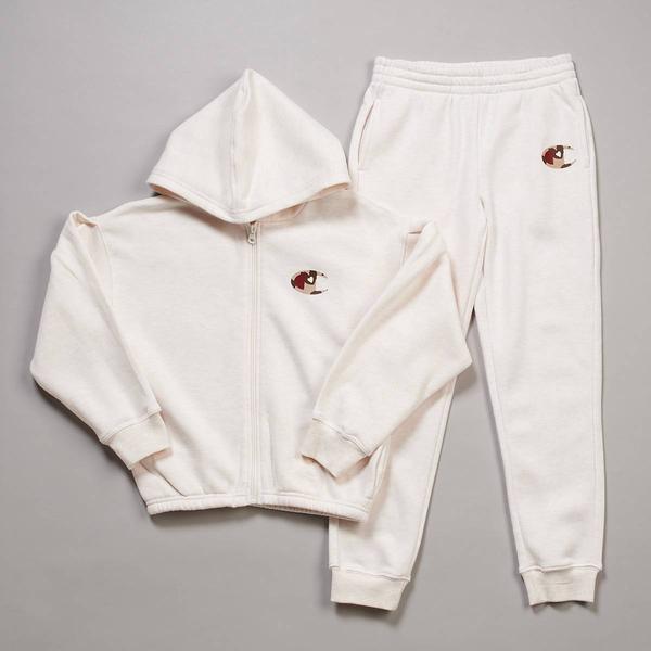 Girls (7-16) Champion(R) Leopard Logo Zip Up Hoodie & Jogger Set - image 