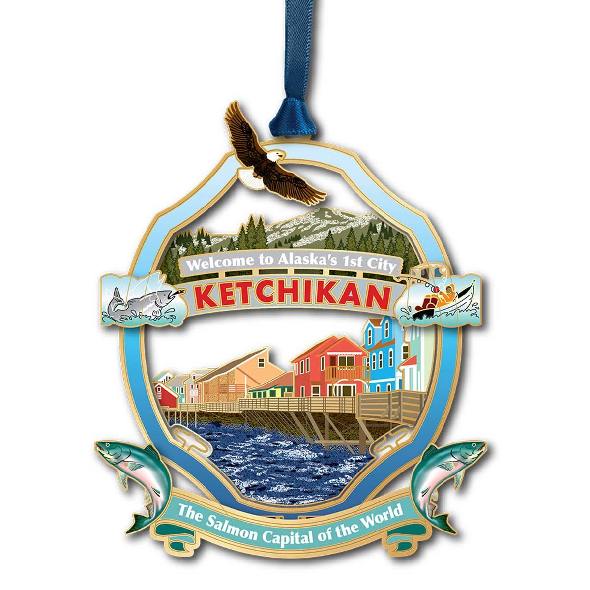 Beacon Design Ketchikan Scene Ornament
