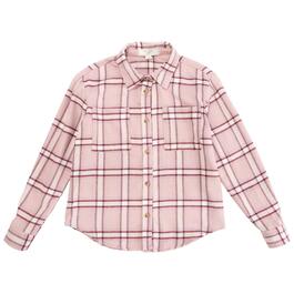 Girls &#40;7-16&#41; No Comment Ginuine Oversized Flannel Top