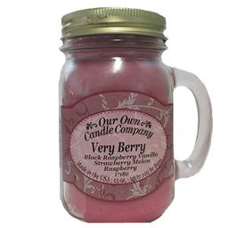 Our Own Candle Company 13oz. Very Berry Large Mason Jar Candle