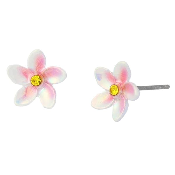 Betsey Johnson Cowabunga Beachy Flower Stud Earrings - image 