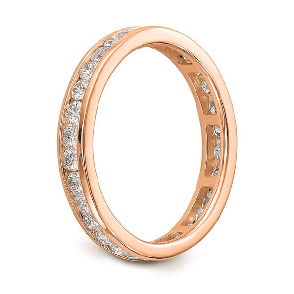 Pure Fire 14kt. Rose Gold Lab Grown 1ctw. Eternity Band