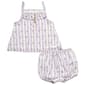 Baby Girl &#40;12-24M&#41; 7 For All Mankind&#40;R&#41; Stripe Flower Shorts Set - image 1