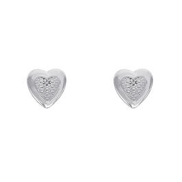 Gianni Argento Sterling Silver Diamond Accent Earrings