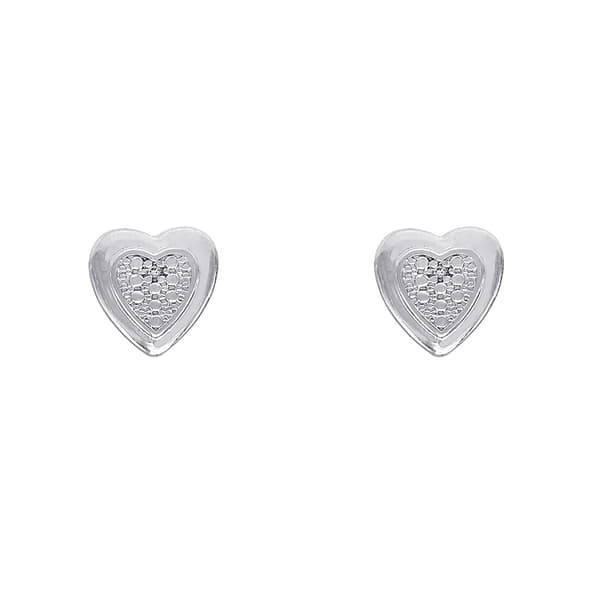 Gianni Argento Sterling Silver Diamond Accent Earrings - image 