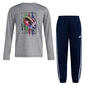 Boys &#40;4-7&#41; adidas&#174; Long Sleeve Tee w/ Joggers - image 3