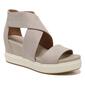 Womens Dr. Scholl's Fabric Strappy Wedge Sandals - image 1