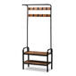 Baxton Studio Aislin Vintage Rustic Industrial Entryway Hall Tree - image 1