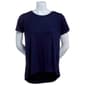 Womens Rene Rofe(R) Short Sleeve Scoop Neck High Low Tee - image 1