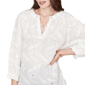 Womens Skye’s the Limit Fresh Start Feather Embroidery Blouse - image 5