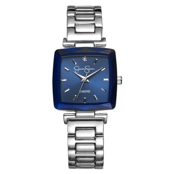 Womens Jessica Simpson Silver-Tone Bracelet Watch - JSD0002SL - image 