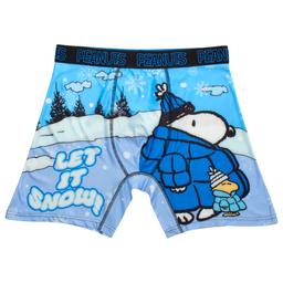 Mens Peanuts(tm) Let it Snow! Christmas Boxer Briefs