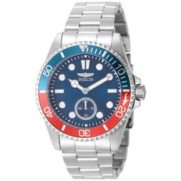 Mens Invicta Pro Diver Blue Dial Quartz Watch - 49436