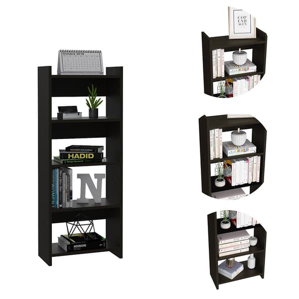 FM FURNITURE Plano Black Wengue 2pc. Home Office Set