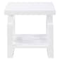 Coaster Rectangular End Table - High Glossy White - image 2