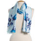 Womens Renshun Rose Silk Oblong Scarf - image 1