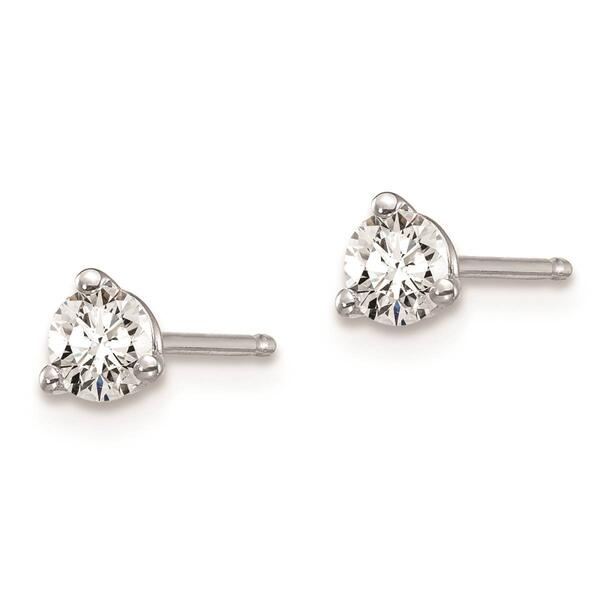 Pure Fire 14kt. White Gold Lab Grown 1/3ctw. Diamond Earrings - image 