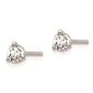 Pure Fire 14kt. White Gold Lab Grown 1/3ctw. Diamond Earrings - image 1
