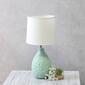 Simple Designs Textured Stucco Ceramic Oval Table Lamp - image 8