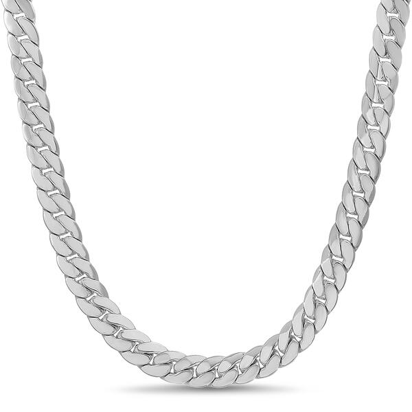 Mens Creed Stainless Steel Miami Cuban Chain Necklace - image 