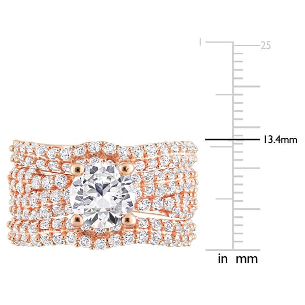 Gemstone Classics™ Lab Created White Sapphire Bridal Set