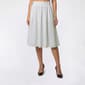 Womens Nicole Miller Elastic Waist Poplin Midi Skirt - image 2
