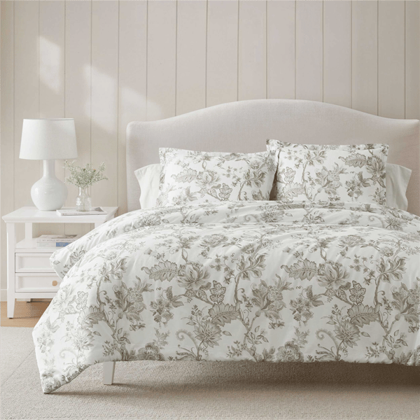 Martha Stewart Avery Floral Reversible Comforter Set - image 