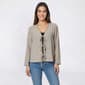 Womens Adrianna Papell 3/4 Sleeve Triple Tie Airflow Blouse - image 1