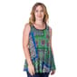 Womens 24/7 Comfort Apparel Geometric Scoop Neck Tank Top - image 1