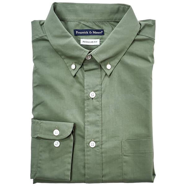 Mens Preswick & Moore(R) Regular Fit Dress Shirt - Laurel Wreath - image 