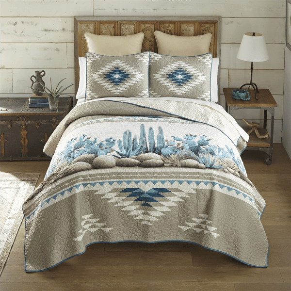 Donna Sharp Cacti Quilt Set - image 