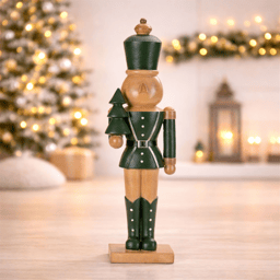 Melrose Green Nutcracker Soldier Figurines - Set of 2