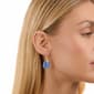 Athra 14kt. Gold over Brass & Blue Crystal Drop Earrings - image 3