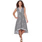 Womens Ruby Rd. Sleeveless Puff Print High Low Hem Dress - image 1