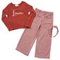 Girls &#40;4-6x&#41; BTween&#40;R&#41; Love Tee & Houndstooth Wide Leg Pants Set - image 1
