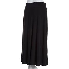 Petite NY Collection Pull on Solid Long Skirt
