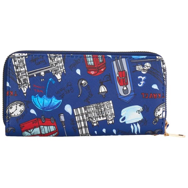 Womens Sasha Large London Zip Around Wristlet