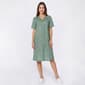 Womens Moon to Noon Short Sleeve Ditsy Floral Trapunto Duster - image 1