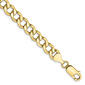 Mens Gold Classics&#40;tm&#41;10kt 7.0mm 9in. Semi-Solid Link Chain Bracelet - image 1