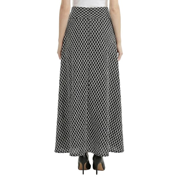 Womens NY Collection Pull On Side Tie Diamond Skirt
